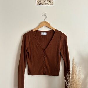 Old Navy Brown/Rust Ribbed Cardigan